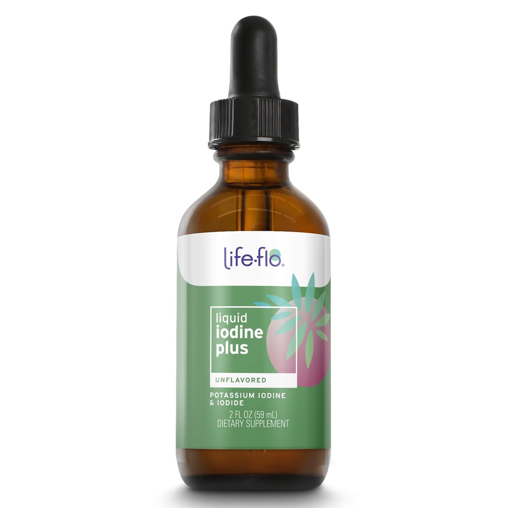 Life-flo Liquid Jodi Plus 150 mikrog, Jodi Supplement Kilpirauhasen tukea varten, * Terveen energian ja aineenvaihdunta Formula * Jodi & Kaliumjodi, Makuttomat nestetippa, Norm. 450 Tarjoilua, 2 fl oz