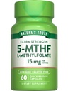 Naturens sanning L Methylfolate 15mg | 60 kapslar | Non-GMO & Gluten Free Supplement | Extra styrka