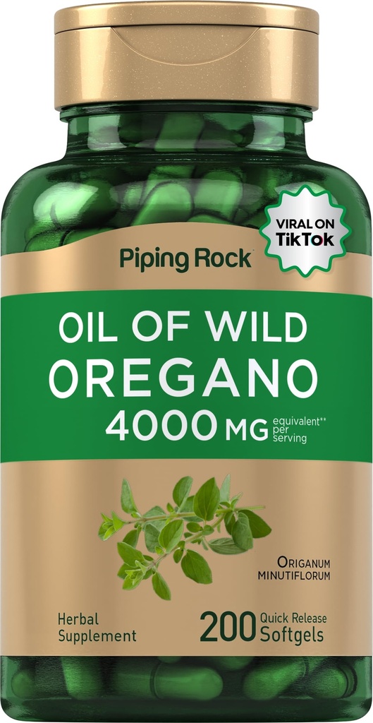 Piping Rock Oil Softgel Kapselit 4000 mg ... 200 pilleriä... Kasviperäisiä uutteita...