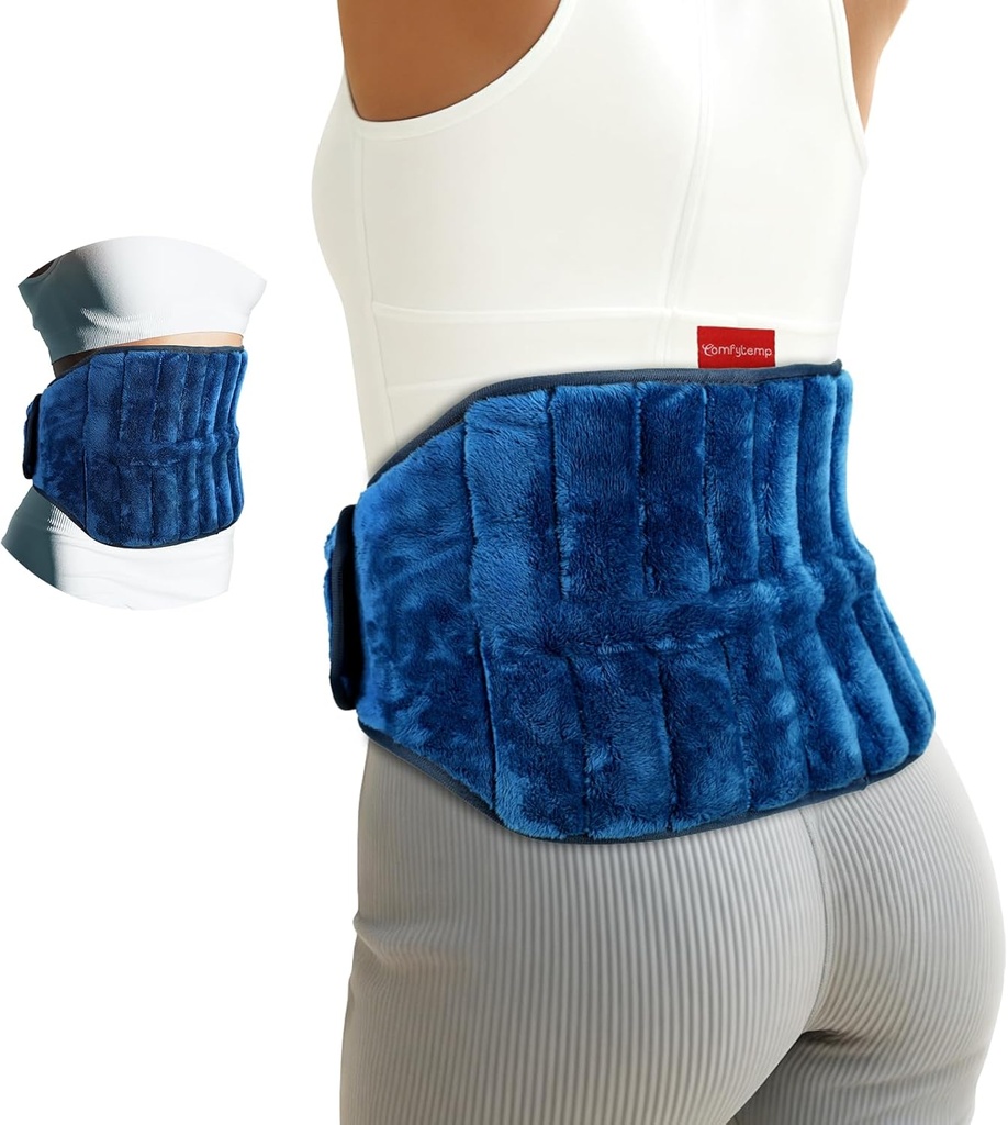 Comfytemp Microwave Heating Pad för Back Pain Relief, Periods Cramps, 2.5LB Bärbara Microwavable Heating Pads, Moist Heat Therapy för Sciatica, Waist Coccyx, Warm Compress Recovery Get Well Gift