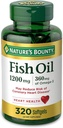 Luonto's Bounty Fish Oil Softgels 1200 mg, 320