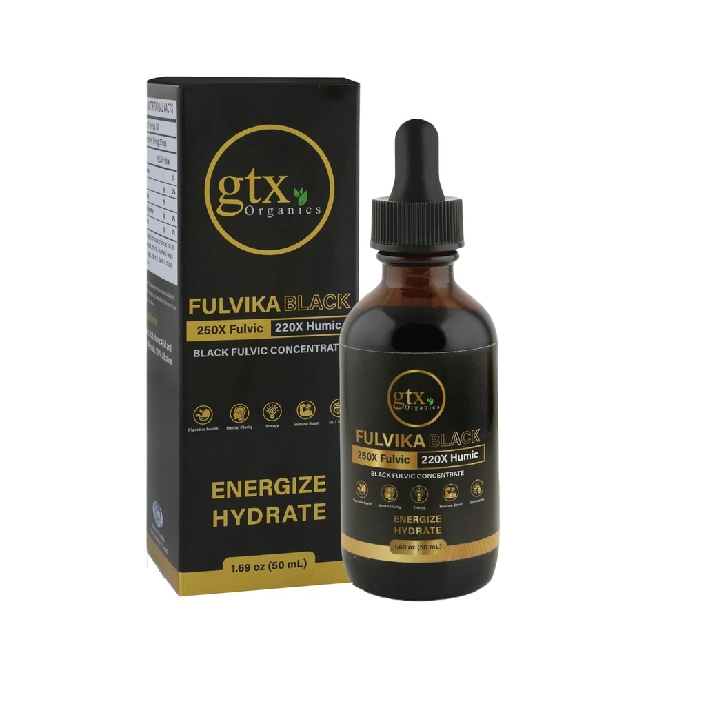 Trace Mineral Drops (200 portioner) (Flavorless) - 74 Trace Minerals från Pure Humic & Pure Fulvic Acid - Koncentrerad, Plantbaserad, Trace Minerals Supplement med Electrolytes & Alkaline pH
