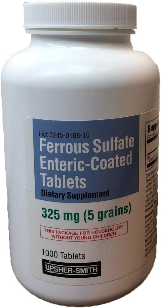 Ferrous Sulfaatti Enterokoodattu 325 mg 1000 tablettia