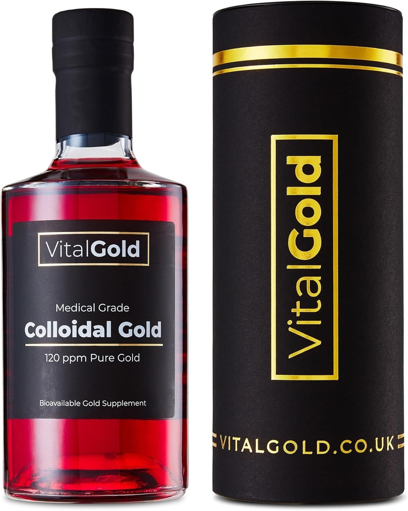 Kolloidinen kulta 120 PPM - 500ml - Ultra Strength Gold täydennysosa