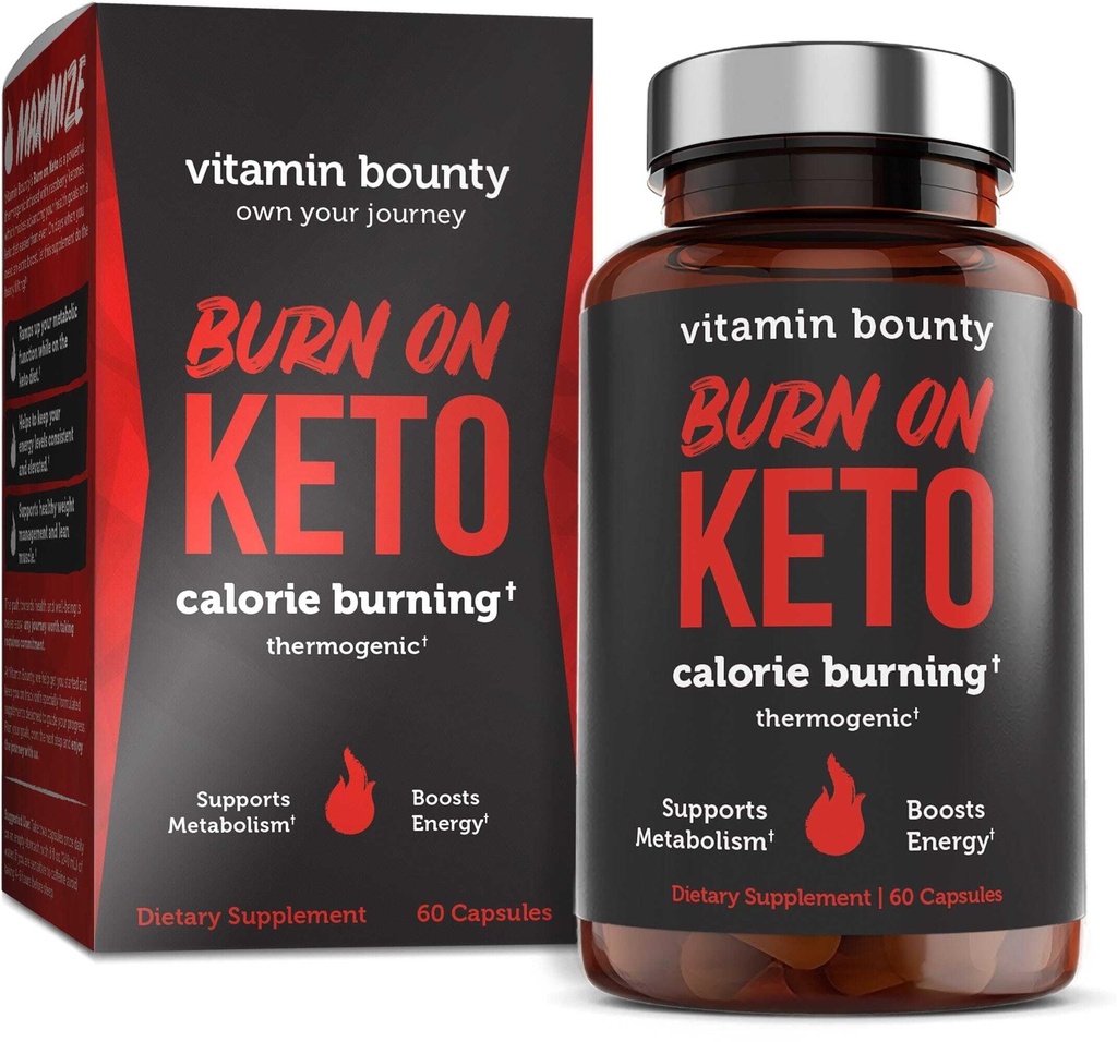 Vitamiini Bounty Palaa Termogeeninen Keto rasvanpolttaja miehille ja naisille - laihtuminen täydentää vadelma Ketones - Aineenvaihdunta Booster, energia pillereitä, ruokahalua suppressantti - 60 kapselia