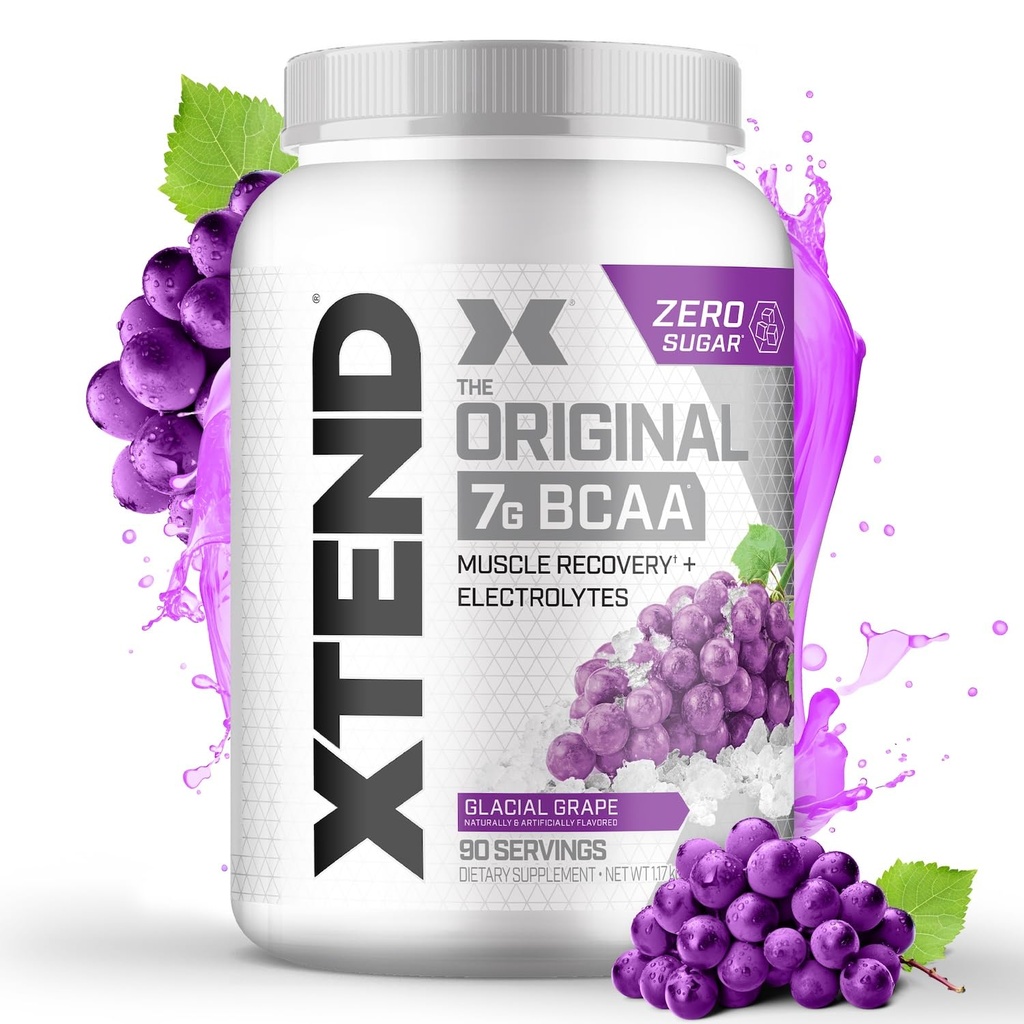 Xtend Original BCAA Powder 7g BCAA ja 2.5g L-glutamiini, sokeriton post harjoitus Lihas Recovery Drink with Amino Acids for Men & Women, 90 tarjoilua