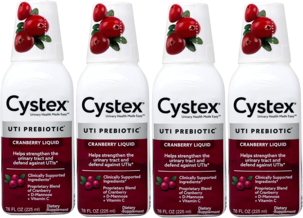 Cystex Liquid Cranberry Complex, 7,6 Fl Oz (pakkaus 4)