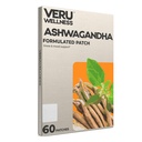 Veru Wellness Ashwagandha Patch - Stress Relief, Natural Mood Support, Stress, Energy och Focus Support Patch (60 Count)
