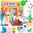 UNGLINGA 30 + Experiments Science Kits for Kids, S.T.E.M Educational Project Activities Toys Gifts for Boys Girls, Chemistry Set, Bouncy Ball, Volcano Eruption