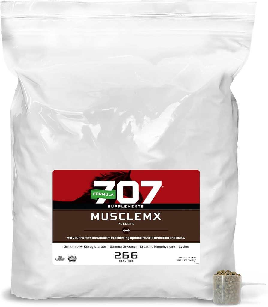 Formula 707 MuscleMx Equine täydennysosa, 25lb Refill Bag ...