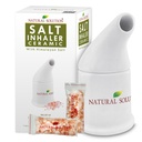 Natural Solution Keraaminen vaaleanpunainen, puhdistaa hengitysjärjestelmä Great for Allergia, astma helpotus, ja muut hengitysolosuhteet, Suola-inhalaattori, 1