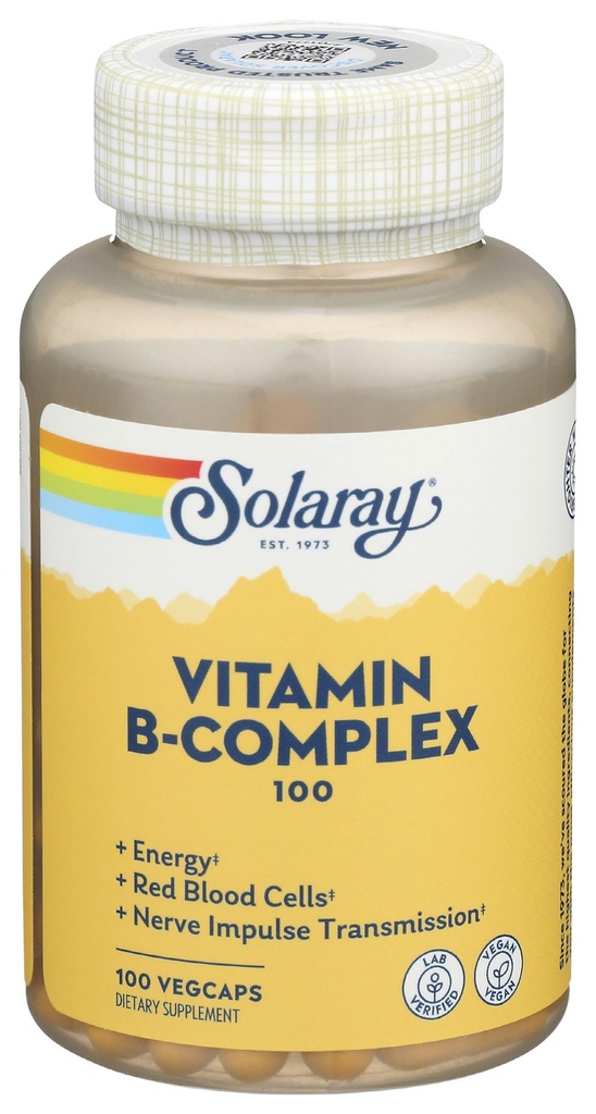 Solaray - B-Complex, 100 mg, 100 kapselia