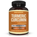 Arazo Nutrition Turmeric Curcumin BioPerine 1300mg kanssa Black Pepper - Joint Support Nutritional lisäravinteet - 100% kasviperäisten Tumeric juuri kapselit