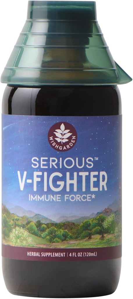 ToivoisinGarden Yrtit Vakava V-Fighter - kasviperäisiä kasviperäisiä Rapid Immunosupport & hengitysteiden terveys OSHA & Goldenseal, Soothes Aches & Ärtynyt keuhkot, tukee optimaalinen kehon lämpötila, 4oz