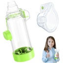 Pehmeä Silicone Inhalaattori Spaceers aikuisille ja lapsille - Hauska ja värikäs Nessi OTC Spacer (Kids-vihreä)