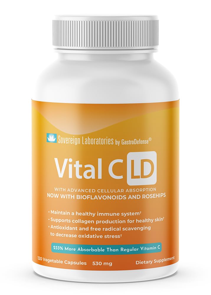 Elintoiminnot C-LD - parannettu liposomaalinen C-vitamiini - 530 mg kapselit - 120