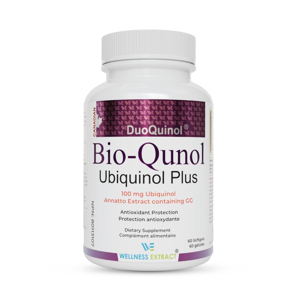 WELLNESS EXTRACT BioQuinol Ubiquinol (CoQ10) Geranylgeraniol 