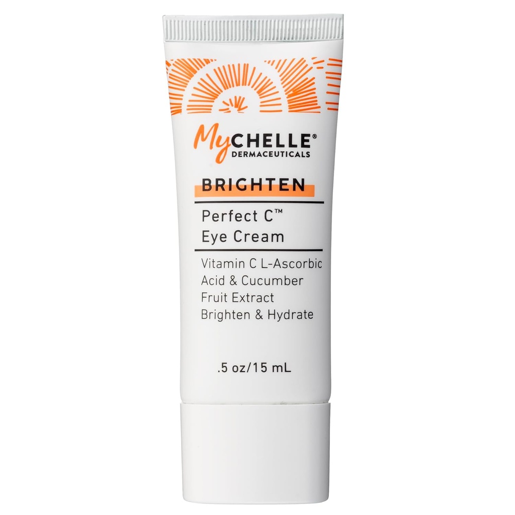 MyCHELLE Dermaceuticals Täydellinen C Eye Cream - Eye Cream for Dark Circles ja Puffiness kanssa C-vitamiinin ja kasvi kantasolut vähentää näkyviä merkkejä ikääntyminen, Fine Lines ja ryppyjä, 0,51 Fl Oz (paketti 1)
