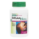 NaturesPlus Herbal Actives InflamActin - 60 kasvissyöjän kapselit - kasvissyötteet, joissa on kurkuma ja bromaiini - Tuet Adaptogeeninen toiminto - Vegaani, Gluteeniton - 30 tarjoilua