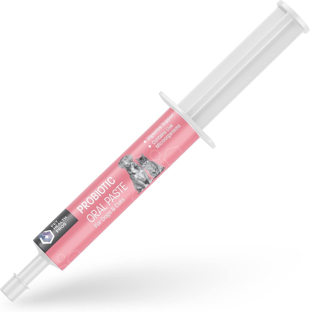 Probiootti Oral Paste koirille & Kissat - Tuki Terveellinen Digestion Probiootti Gel - Antiripuli koirille ja kissa Probiootit ripuli - Traveling, Kenneling ja koulutus - 30 cc