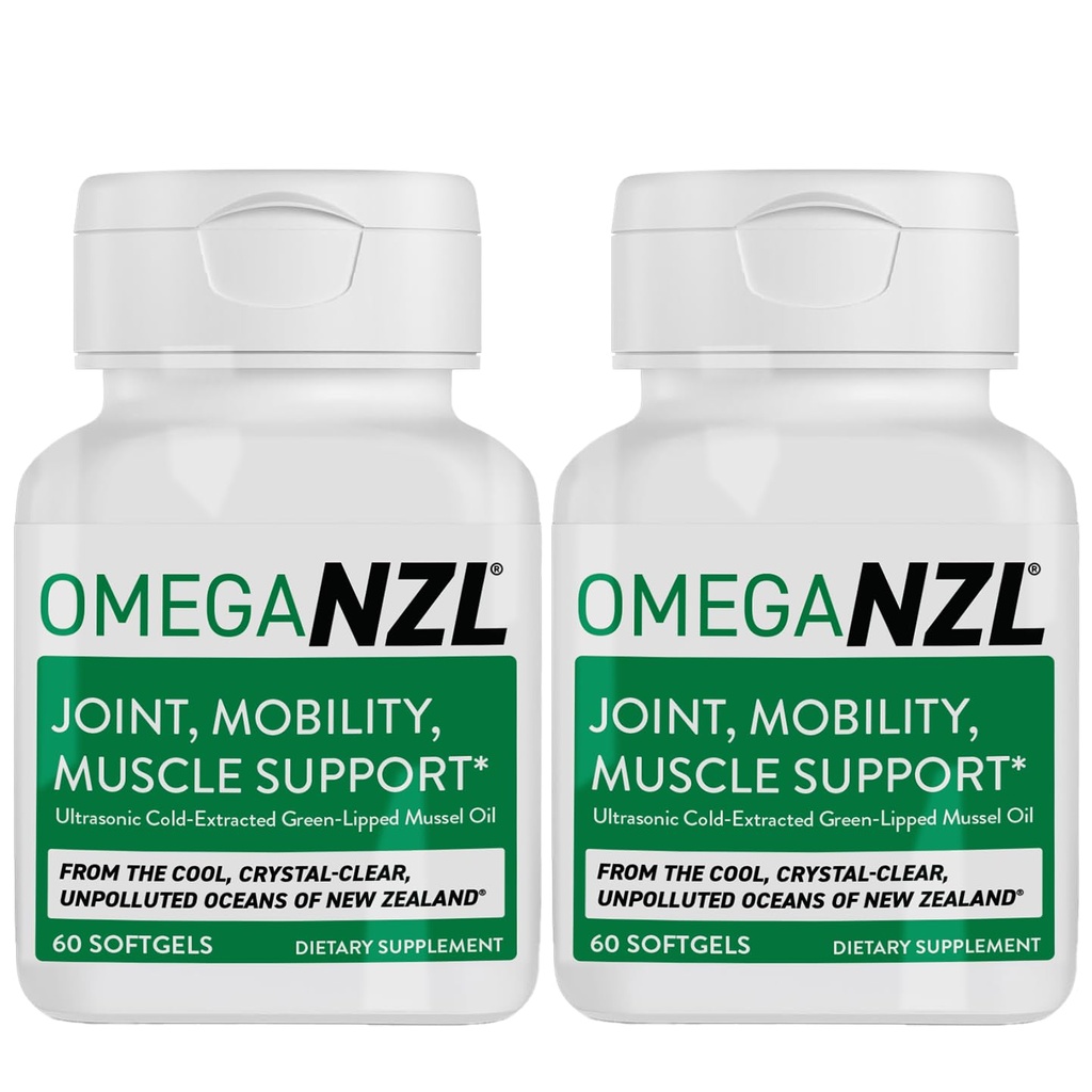 Original Omega-3 Joint Support Supplement, Best Natural Muscle Relief, Green-Liped Mussel Oil, 120 Softgels, No Fishy Aftertaste