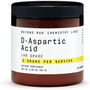 BEYOND RAW Chemistry Labs D-Aspartic Acid Powder, lihasten kehittäminen ja Recovery, 30 tarjoilut