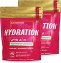 Essential Elements Hydration Packets - Watermelon Cucumber - Elektrolyyttejä Powder No Sugar - Electrolyte Drink Mix - Superior Hydration with ACV & Vitamiini C - 50 Stick Packs