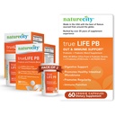 NatureCity True-Life-PB Hylly Vakaa Blend Prebiootit ja Probiootit naisille ja miehille - Ruoansulatus Gut Health täydentää naisten ja miesten - Dairy Free - (60 kasviskapselit)