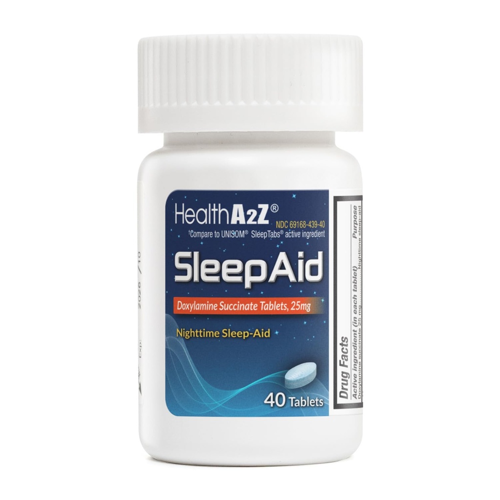 HealthA2Z® Lepotila Doxylamiini Succinate 25 mg ei Habit- Forming (40.