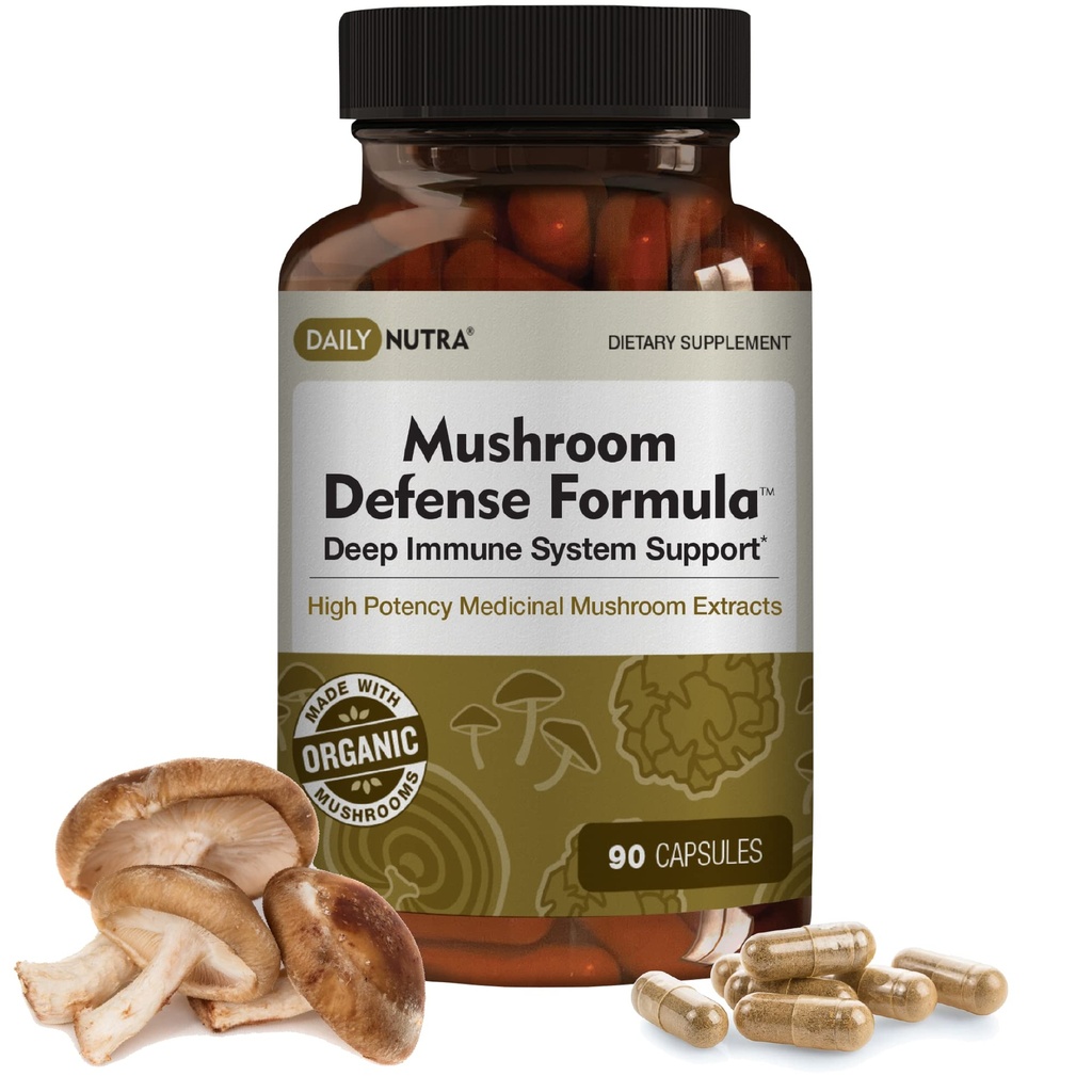 DailyNutra Mushroom Defense Formula - Immunosupport Supplement 