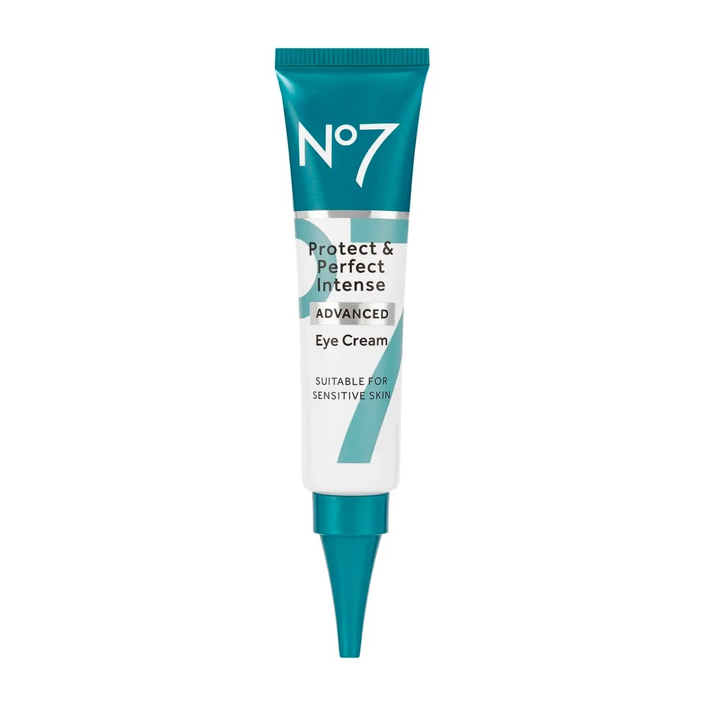 N:o7 Suojaa & Täydellinen Eye Cream - Intense Advanced Under Eye Cream for Dark Circles - Rikastettu Hydrating Hyaluronic Acid ja ravitseva Shea Butter elvyttää väsyneitä silmät (0,5 Fl Oz)