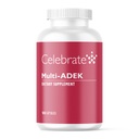Celebrate vitamiineja Multi ADEK, Iron Free Daily Bariatric Multivitamiini, korkea vitamiinien A, D, E, K & B12 Duodenal Switch leikkaus potilaille (180 kapselia)