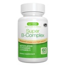 Igennus Super B-komplex Methylated B-vitamiinit - Pitkäkestoinen vapautuminen, puhdas etiketti & korkea imeytyminen, 5-MTHF Folaatti & Metyyli B12, energia, mieliala & kognitiivinen suorituskyky, Lab vahvistettu, 60 pientä tablettia