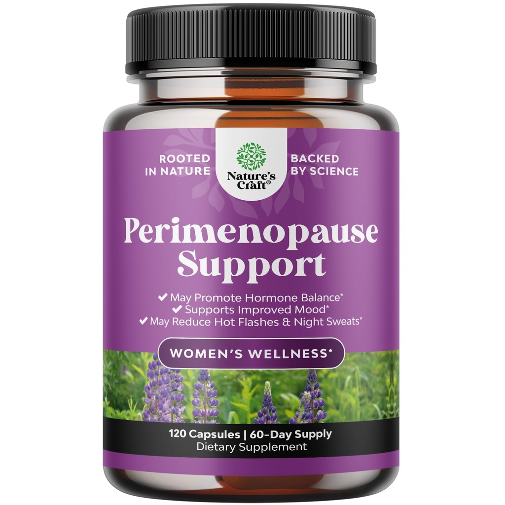 Täydellinen perimenopaussi täydentää naisille - Multi hyöty Menopause Helppo naisille Maca Root Vitex Berry & Black Cohosh kuumat Flash yöhietteet Hormonitasapaino ja mieliala tuki (2 kuukausi)