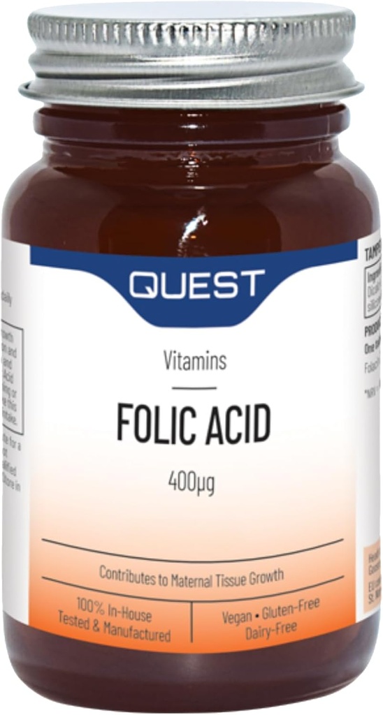 Quest Folic Acid 400Mcg - 90 tabletter