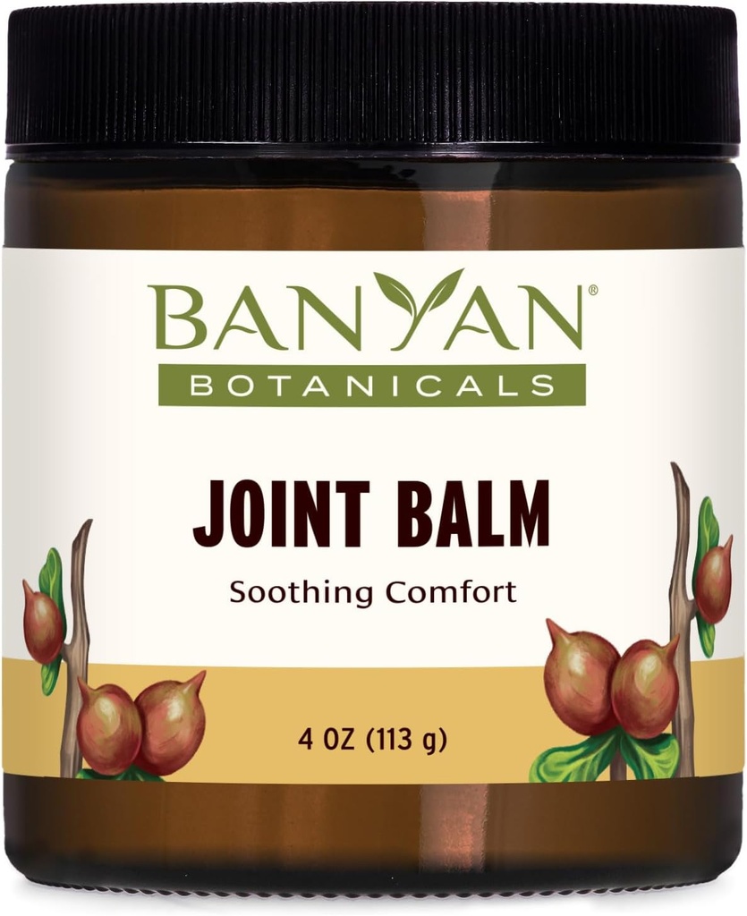 Banyan Botanicals Joint Balm - Organisk Balm för Joints med Boswellia och Guggulu - för att stödja komfortabla gemensamma och övergripande gemensam hälsa - 4 uns - Icke-GMO hållbart källad petroleumfri