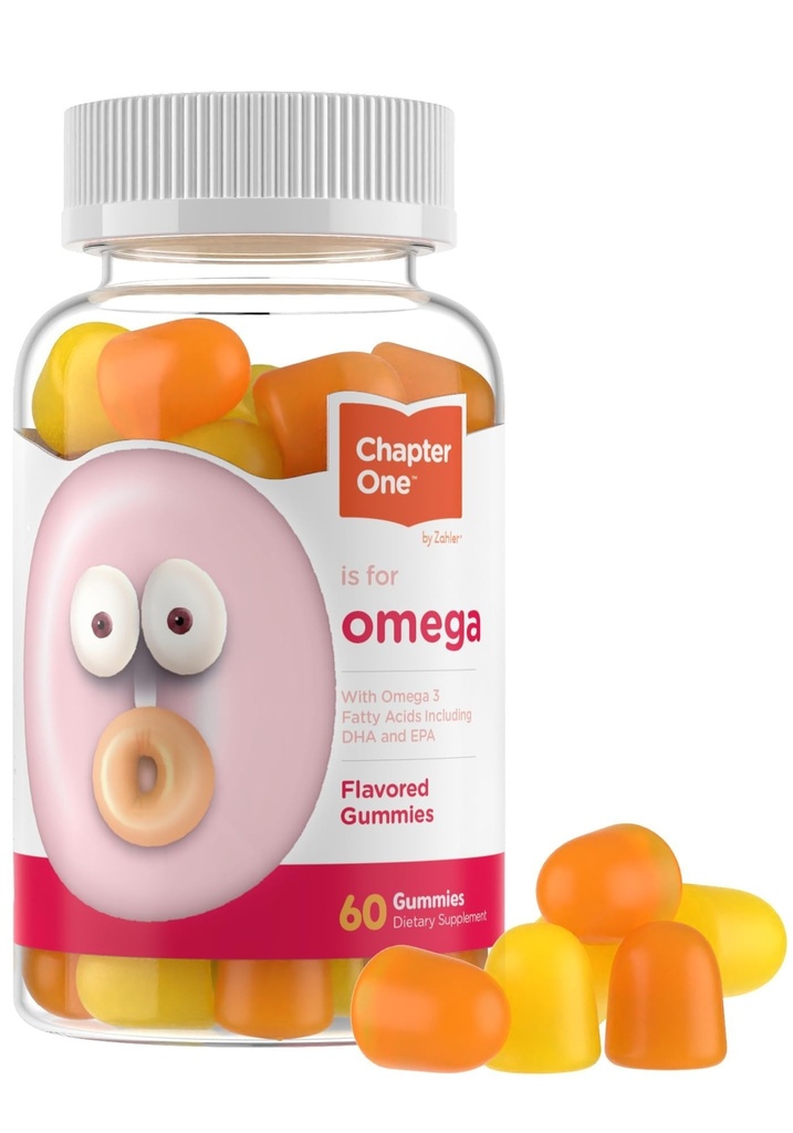 Zahler - Luku 1 Omega 3 Gummies for Kids (60 Count) - No Fish Oil, Kosher, Omega 3-6-9, EPA & DHA