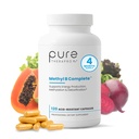 Pure Therapro Rx Methylated B Complex Vitamiinit valmistettu Yhdysvalloissa, 4 kuukauden toimitus . Metyyli B Täydellinen Quatrefolic 5-MTHF Folaatti, B12 Methylcobalamiini, TMG Trimetyyliglysiini, Metyylifolaatti .