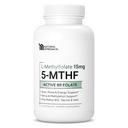 L-Metyylifolaatti 15 mg + Metyyli B12, D3, Tauriini & NAC . MTHFR- ystäväystävällinen Folaatti (korkea teho) .