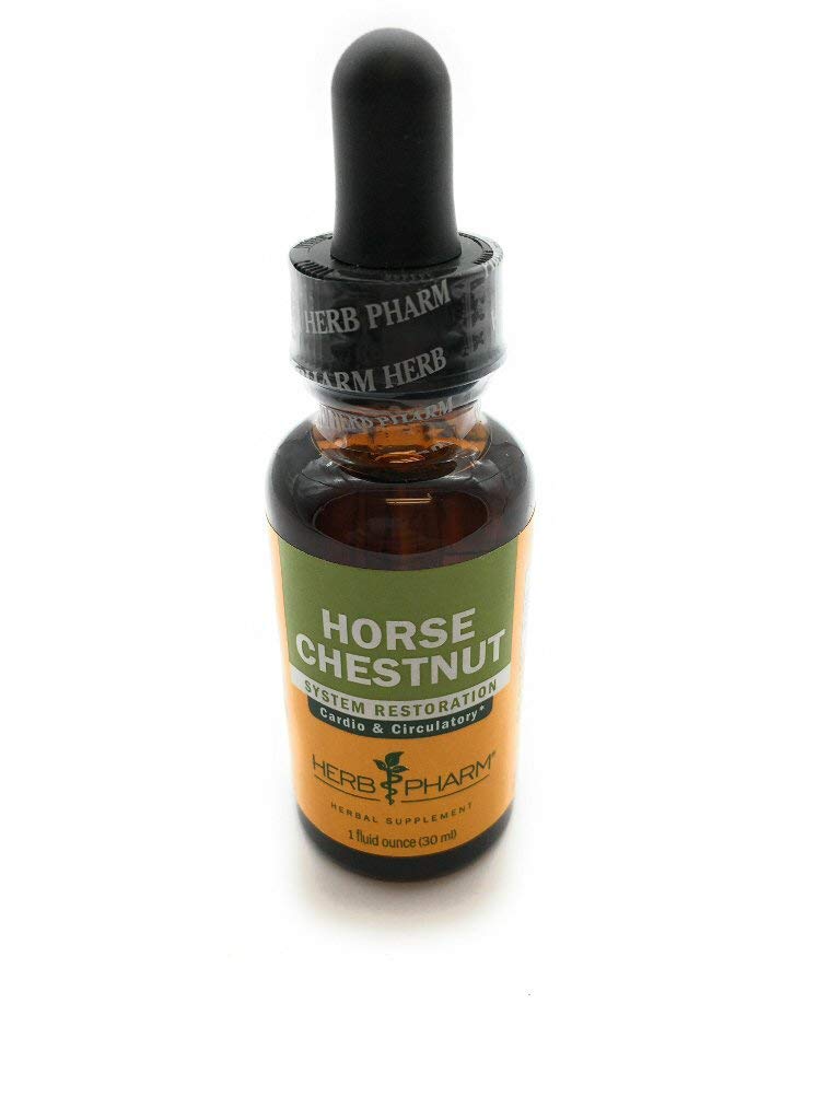 Herb Pharm Liquid Extract terveille veineille ja verenkierto, Hevonen Kastanja, 1 Fl Oz