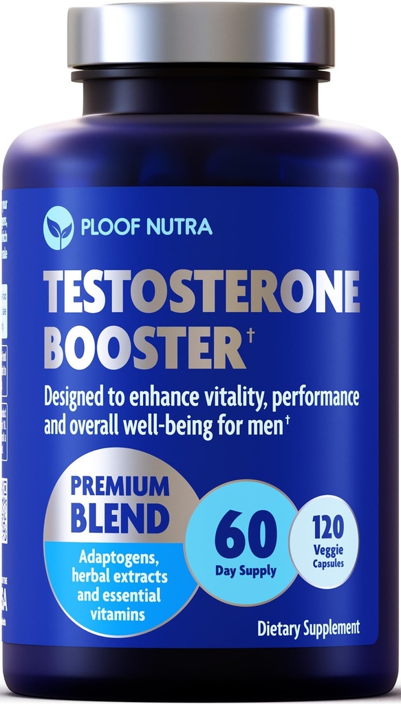 Testosteroni Booster täydentää miesten - mies Enhanceing Test Boost - Ashwagandha, Tongkat Ali, Rhodiola, Tribulus, D3-vitamiini, B6, B12 - Treenata, Lihas Builder, Vahvuus, energia, suorituskyky - 120ct