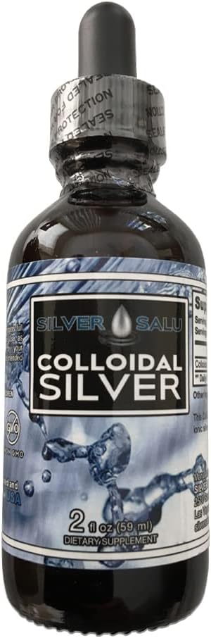 Kolloidinen Silver Liquid Mineraali täydentää immuuni tukea, tarjoilukoko 1,9ml noin 57 tippaa