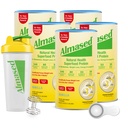 Almased | High Protein Shakes | Meal Replacement Shake | Meal Replacement Powder för viktminskning med Shaker Bottle (Vanilla Flavor, 5 Cans of 17.6 oz + Scoop)