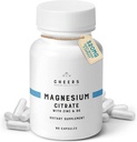Cheers Magnesium Citrate 320mg ... Tukee lihasten ja hermojen terveyttä, immuuni Boost & Stress Relief ...