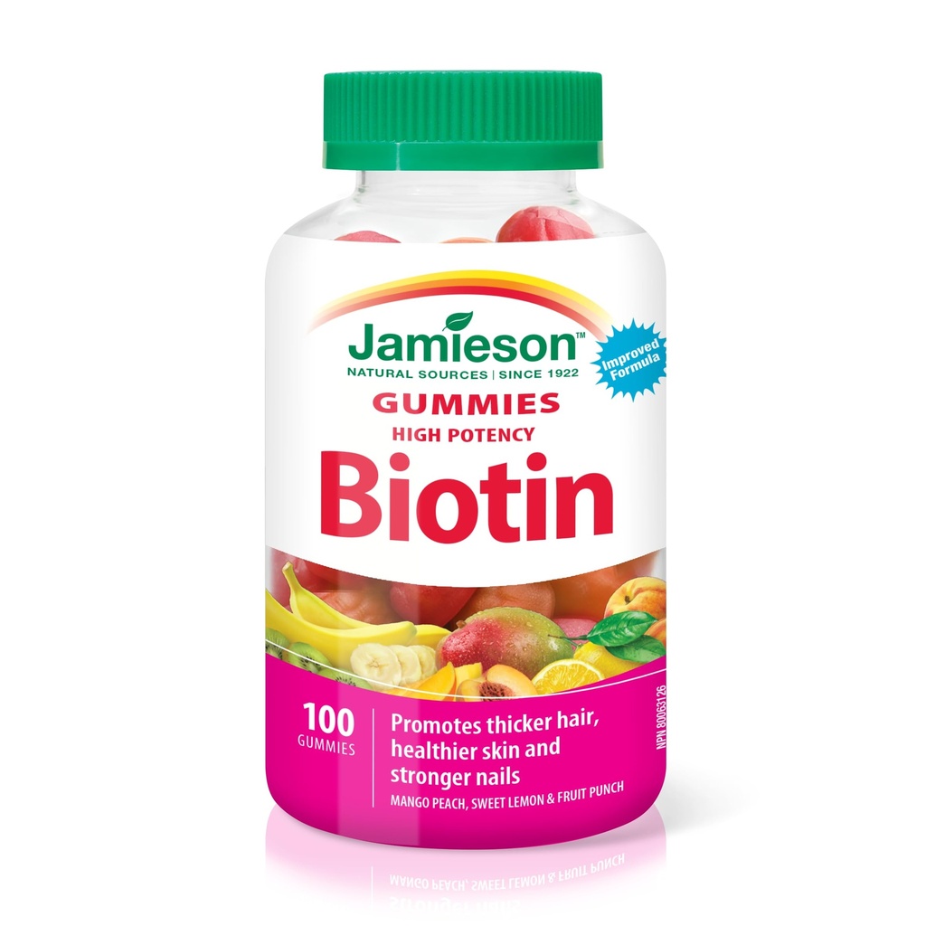 Jamieson High Potency Biotin Gummies, 100 kreivi