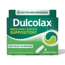 Dulcolax Stimulant Laxative Medicinal Suppositories, Ennaktiivinen ja tehokas Ummetus Relief, Bisacodyl 10 mg, 4