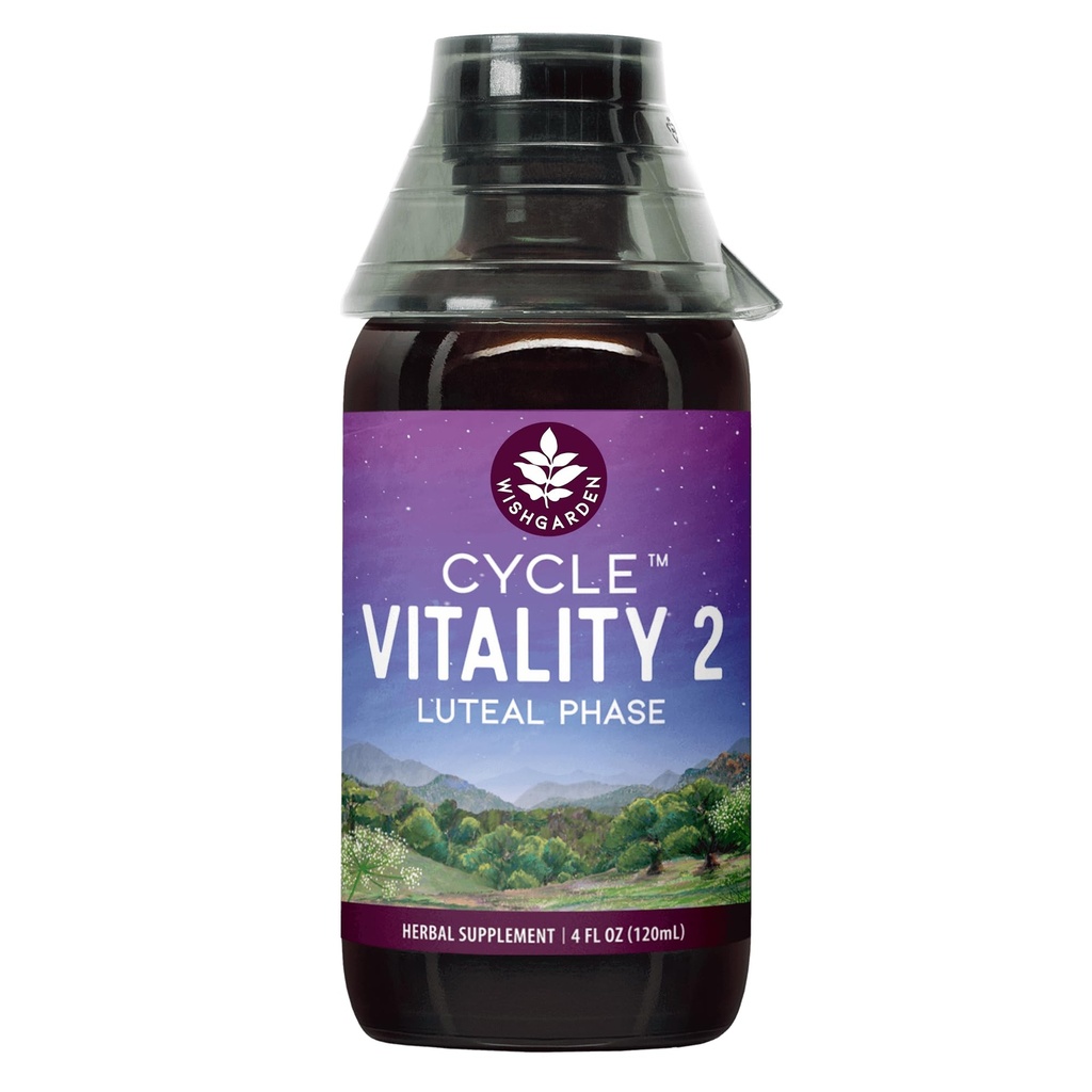 ToivoaGarden Yrtit Cycle Vitality 2 Luteal vaihe - Plant-Based Progesterone täydentää Wild Jam & Vitex Chasteberry tukee Terveet Kuukauden syklit, Hedelmällisyys & Terve Progesterone tasoilla, 4oz