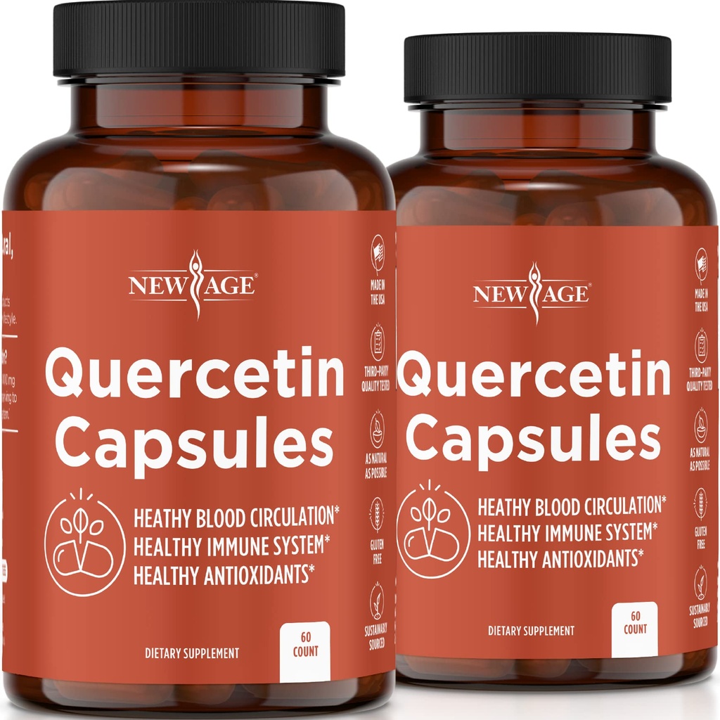 UUSI AGE Quercetin 1000 mg Quercetin Kasvissyöjäkapseli 120