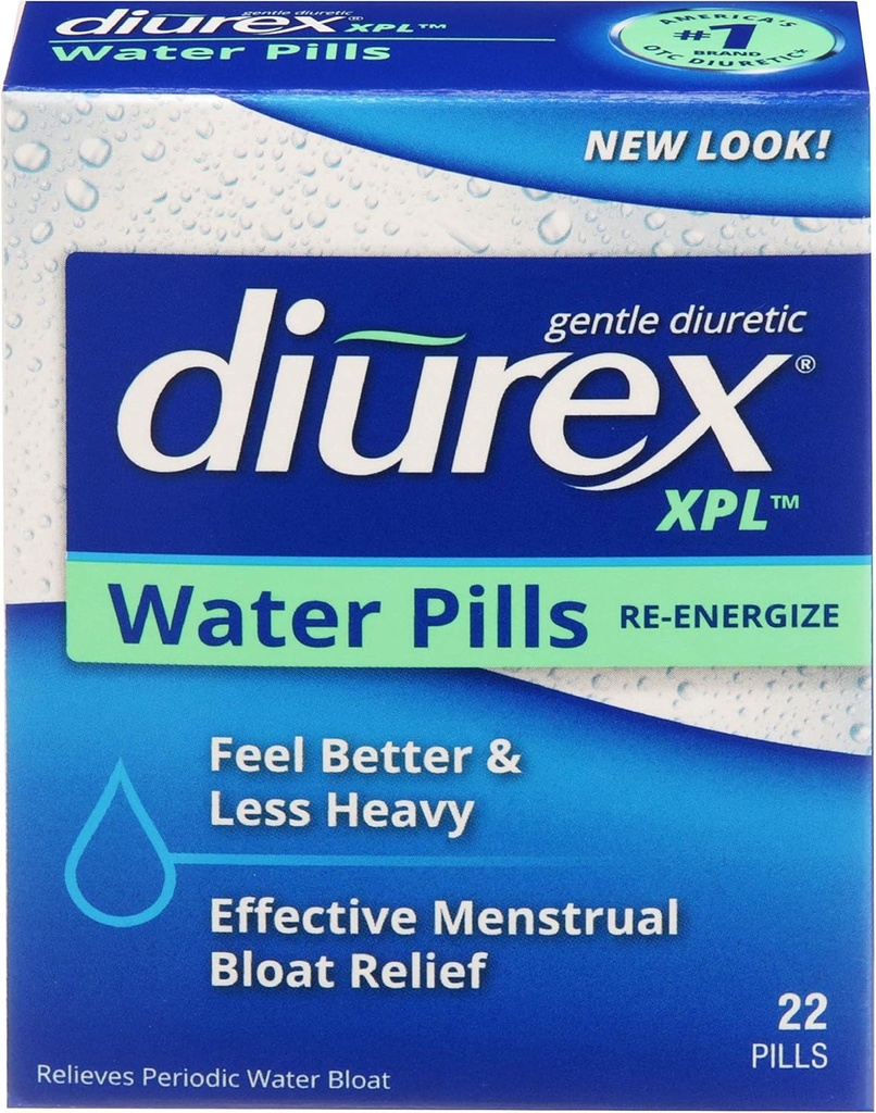 Diurex XPL uudelleen viritettävät vesi pillerit - Relieve turvotus ja väsymys - 22