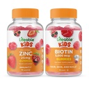 Livliga Zink 25mg Kids + Biotin Kids, Gummies Bundle - Great Tasting, Vitamin Supplement, Gluten Free, GMO Free, Chewable Gummy